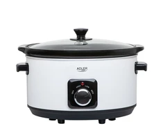 Virtuvinis kombainas Adler | Lėta viryklė | AD 6413w | 290 W | 5,8 L | Programų skaičius 3 | Baltas