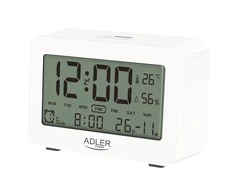 Adler | Žadintuvas | AD 1196w | Signalizacijos funkcija | Baltas