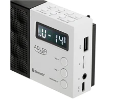 Adler | Digital Radio - PLL AM/FM | AD 1908 | Alarm function | Baltas/Juodas