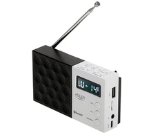Adler | Digital Radio - PLL AM/FM | AD 1908 | Alarm function | Baltas/Juodas