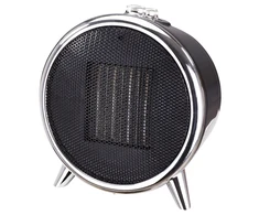 Adler | Fan Heater | AD 7742 | Ceramic | 1500 W | Number of power levels 2 | Juodas/Sidabrinis