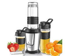 Adler | Maišytuvas | AD 4081 | Tabletop | 800 W | Jar material BPA Free Plastic | Jar capacity 0.4 + 0.57 L | Ice crushing | Juodas/Nerūdijantis plienas