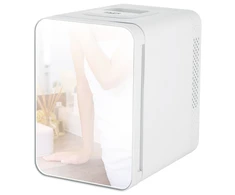 Adler | Mini šaldytuvas with mirror | AD 8085 | Free standing | Larder | Height 27 cm | Šaldytuvas net capacity 4 L | Baltas