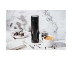 Camry | Thermal Flask | CR 4507bk | Capacity 0.473 L | Material Nerūdijantis plienas/Silicone | Juodas