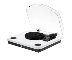 Patefonas Adler AD-1914W su USB ir Bluetooth, baltos spalvos