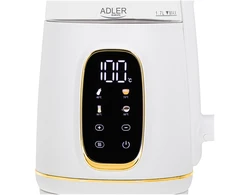 Elektrinis virdulys Adler AD 1305, baltas/auksinis