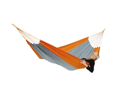 Amazonas Silk Traveller techno (oranžinis-pilkas) Travel Hamakas, 220x140 cm, 150 kg