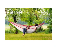 Amazonas Silk Traveller XXL (raudonas-sidabrinis) Travel Hamakas, 320x230 cm, 200 kg