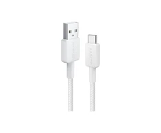 Anker | 322 Nylon Cable, Baltas | A81H5G21 | USB-A to USB-C