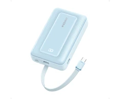 Anker | Išorinė baterija su integruotu USB-C laidu | A1689H11 | 20000 mAh | 30 W išvestis | Juodas