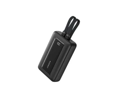 Anker Zolo Power Bank (45W, Built-In Dual USB-C Cables) | 20000 mAh | Juodas