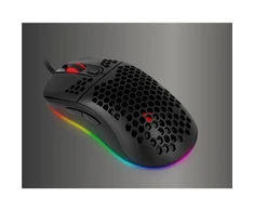 Itin lengva Žaidimų Pelė Arozzi Favo, su RGB pašvietimu, Pixart 3389 sensorius, Omron 20M switches, Juoda