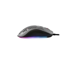 Itin lengva Žaidimų Pelė Arozzi Favo, su RGB pašvietimu, Pixart 3389 sensorius, Omron 20M switches, Pilka-juoda