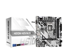 Pagrindinė plokštė ASRock | H610M-HDV/M.2+ D5 | Procesorių šeima Intel | Procesoriaus lizdas LGA1700 | DDR5 DIMM | Palaikomos standžiojo disko sąsajos SATA3, M.2 | SATA jungčių skaičius 4