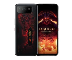 Asus ROG Phone 6 Diablo Immortal Edition Hellfire Raudona, 6.78", AMOLED, 1080 x 2448 pikselių, Qualcomm SM8475, Snapdragon 8+ Gen 1 (4nm), vidinė RAM 16 GB, 512 GB, Dvi SIM, 3G, Nano-SIM4G , 5G, pagrindinė kamera 50+13+5 MP, antrinė kamera 12 MP, „Android“, 12, 6000 mAh