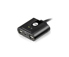 Aten 2 prievadų USB 2.0 periferinio bendrinimo įrenginys | Aten | USB 2.0 | 2 x 4 USB 2.0 periferinio bendrinimo jungiklis