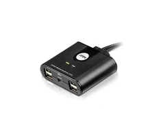 Aten 2 prievadų USB 2.0 periferinio bendrinimo įrenginys | Aten | USB 2.0 | 2 x 4 USB 2.0 periferinio bendrinimo jungiklis