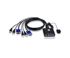 Aten 2 prievadų USB VGA kabelis KVM jungiklis su nuotolinio prievado parinkikliu | Aten | KVM kabelis KVM jungikliai CS22U Ieškoti produkto arba raktinio žodžio 2 prievadų USB VGA kabelis KVM jungiklis su nuotolinio prievado parinkikliu