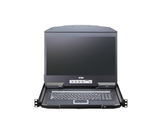 Aten | 16 prievadų trumpas „Gylis“ PS/2-USB VGA vienos bėgelio plačiaekranis LCD KVM komutatorius 18,5" 1366x768 | CL3116NX