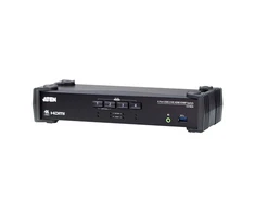 Aten | 4-Port USB 3.0 4K HDMI KVMP Switch with Audio Mixer Mode | CS1824