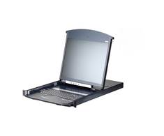 Aten | KL1108VNA-AG 8-Port Cat 5 Dual Rail KVM over IP Switch with Virtual Media | 19" LCD