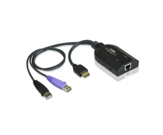 Aten USB HDMI virtualios laikmenos KVM adapteris su intelektualiosios kortelės palaikymu | Aten | 1 x RJ-45 lizdas, 2 x A tipo USB kištukas 1 x HDMI kištukas