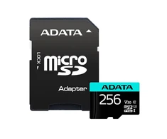 Atminties kortelė ADATA | Premier Pro | UHS-I U3 | 256 GB | micro SDXC | Flash atminties klasė 10 | su adapteriu