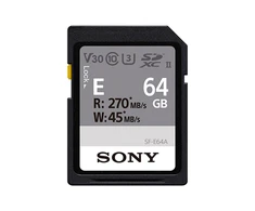 Sony | UHS-II atminties kortelė | SF-E SDXC Class10 | 64 GB | SDXC atminties kortelė | „Flash“ atminties klasė U3, V30