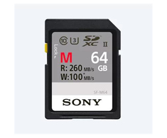 Atminties kortelė Sony | SF-M64 | 64 GB | Micro SDXC | Flash atminties klasė 10