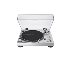 Patefonas Audio-Technica AT-LP120X analoginis ir USB, Sidabrinės spalvos