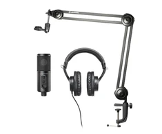 Audio-Technica CREATOR PACK ATR2500x-USB + ATH-M20x Komplektas: Mikrofonas + Ausinės + Laikiklis