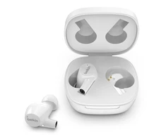 Ausinės Belkin True Earbuds SOUNDFORM RISE Su mikrofonu, į ausis įkišamos, Mikrofonas, Belaidės, Baltas