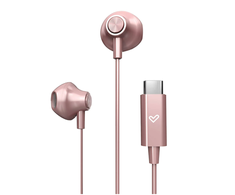 Ausinės Energy Sistem su laidu Earphones | EasyPods Type C | Su mikrofonu | USB-C | Rose Auksinė