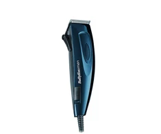 BABYLISS plaukų kirpimo mašinėlė E695E Garantija 36 mėn., Virvelinė, Ilgio žingsnių skaičius 8, Baterija žemos indikacijos, Mėlyna