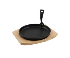 Barbecook | Cast Iron Grilis Pan with Bamboo Trivet (per 2 pcs) | BC-ACC-7420