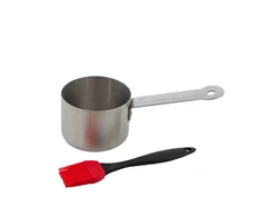 Barbecook | Nerūdijantis plienas saucepot with brush, 10.5 x 7.5 x 23 cm | BC-ACC-7211