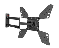 Laikiklis BARKAN 3400L.B 65" lygiam/lenktam TV, 4 lankstų, sieninis, juodas