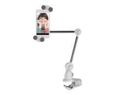 Laikiklis Barkan Portable, Foldable-Arm, Multi-Position Išmanusis telefonas &amp; Planšetė Mount T580 Other, Full motion, 4-12 ", Baltas