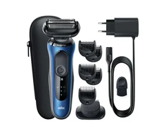 Braun | Shaver | 61-B1500s | Operating time (max) 50 min | Wet &amp; Dry | Mėlyna/Juodas