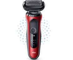 Braun | Shaver | 61-R1200s | Operating time (max) 50 min | Wet &amp; Dry | Raudona/Juodas