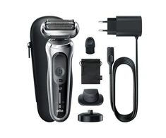 Barzdaskutė Braun | Shaver | 71-S4200cs | Operating time (max) 50 min | Wet &amp; Dry | Sidabrinis/Juodas