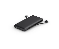 Belkinas | BOOST CHARGE Plus Power Bank | 10000 mAh | Integruoti LTG ir USB-C laidai | Juodas