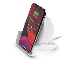 Belkin belaidžio įkrovimo stovas + garsiakalbis BOOST CHARGE Baltas