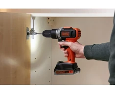Akumuliatorinis gręžtuvas Black&amp;Decker BCD003MEM2K-QW,18V, 2x2,5Ah
