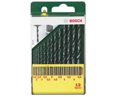 Grąžtas Bosch HSS-R metalinių grąžtų rinkinys, 13 vnt.