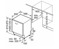 Įmontuojama indaplovė Bosch SMV4HVX00E