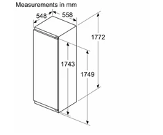 Bosch | Šaldytuvas | KIL82VFE0 | Energy efficiency class E | Built-in | Larder | Height 177.2 cm | Šaldytuvas net capacity 246 L | Šaldiklis net capacity 34 L | Ekranas | 35 dB | Baltas