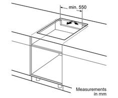 Įmontuojama indukcinė kaitlentė Bosch PUE612BB1J, balta