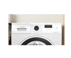 Bosch Skalbimo mašina | WGE0240ASN | Energy efficiency class A | Front loading | Skalbimo talpa 7kg | 1400 RPM | Gylis 59 cm | Plotis 60 cm | Ekranas | LED | Direct drive | Baltas