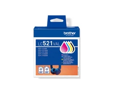 Brother LC521VAL | Ink Cartridge | Juodas, Cyan, Magenta,Geltona